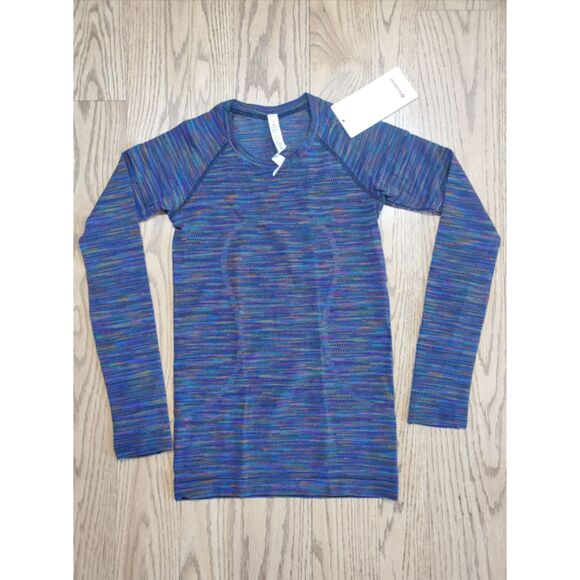 lululemon Womens 4 Swiftly Tech LS 2.0 *Love NEW RARE Rainbow Pride - Picture 1 of 9